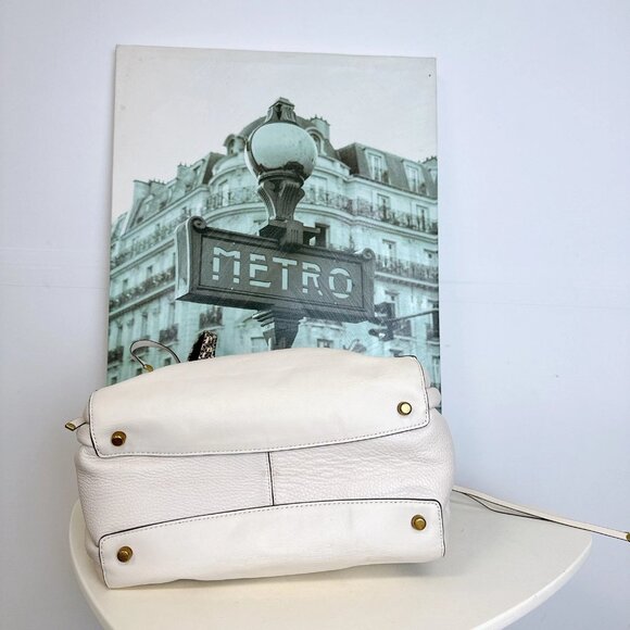 Coach 53355 Harmony Hobo In Colorblock With Snakeskin Detail IN CHALK - Picture 7 of 11